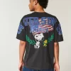 Tricou grafic boxy Snoopy SUA Tricou grafic boxy Snoopy SUA