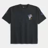 Tricou grafic boxy Snoopy SUA Tricou grafic boxy Snoopy SUA