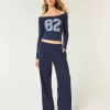 Tricou grafic cu număr de umăr cu dantelă Tricou grafic cu număr de umăr cu dantelă