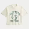 Tricou grafic de fotbal Boxy Crop Fairview Tricou grafic de fotbal Boxy Crop Fairview
