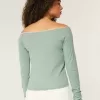 Tricou grafic San Diego, fără umăr, cu dantelă Tricou grafic San Diego, fără umăr, cu dantelă
