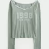 Tricou grafic San Diego, fără umăr, cu dantelă Tricou grafic San Diego, fără umăr, cu dantelă
