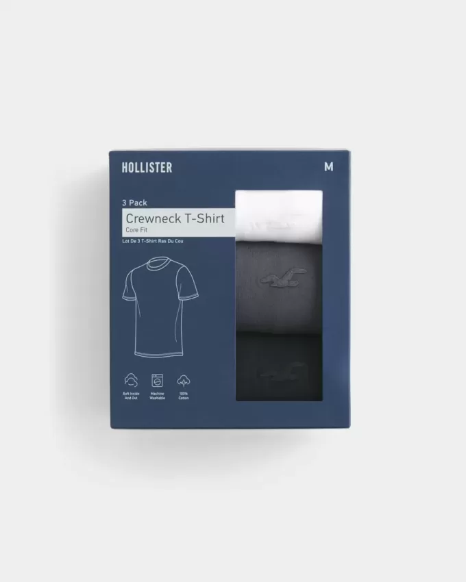 Tricou Icon Crew, pachet de 3