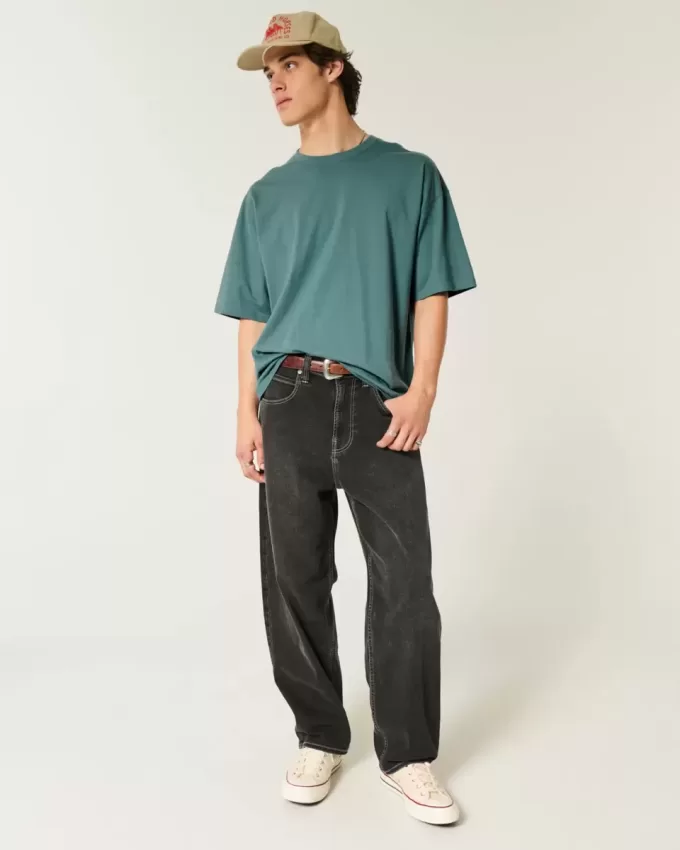 Tricou largi din bumbac Tricou largi din bumbac