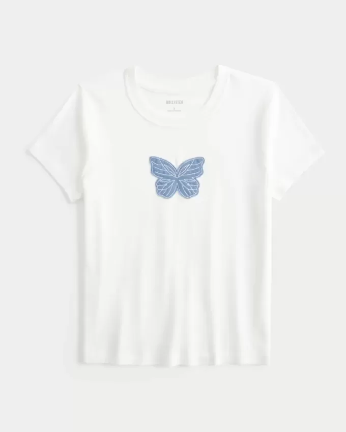 Tricou pentru bebeluși cu grafic fluture Tricou pentru bebeluși cu grafic fluture