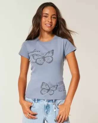 Tricou pentru bebeluși cu grafică London Butterfly