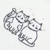 Tricou pentru bebeluși cu grafică pisică Tricou pentru bebeluși cu grafică pisică