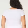 Tricou pentru bebeluși cu gât pătrat cu nervuri Tricou pentru bebeluși cu gât pătrat cu nervuri
