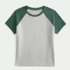 Tricou pentru bebeluși cu paragate din material fără cusături Tricou pentru bebeluși cu paragate din material fără cusături