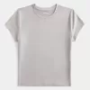 Tricou pentru bebeluși cu paragate din țesătură moale și elastică Tricou pentru bebeluși cu paragate din țesătură moale și elastică