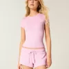 Tricou pentru bebeluși din material elastic, fără cusături Tricou pentru bebeluși din material elastic, fără cusături