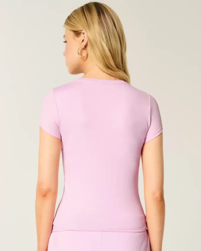 Tricou pentru bebeluși din material elastic, fără cusături Tricou pentru bebeluși din material elastic, fără cusături