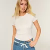 Tricou ușor pentru bebeluși cu mânecă scurtă Doe Print Crew Tricou ușor pentru bebeluși cu mânecă scurtă Doe Print Crew