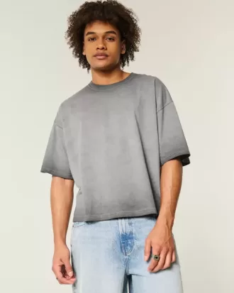 Tricou Washed Baggy Crop Crew