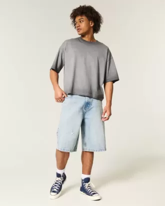 Tricou Washed Baggy Crop Crew