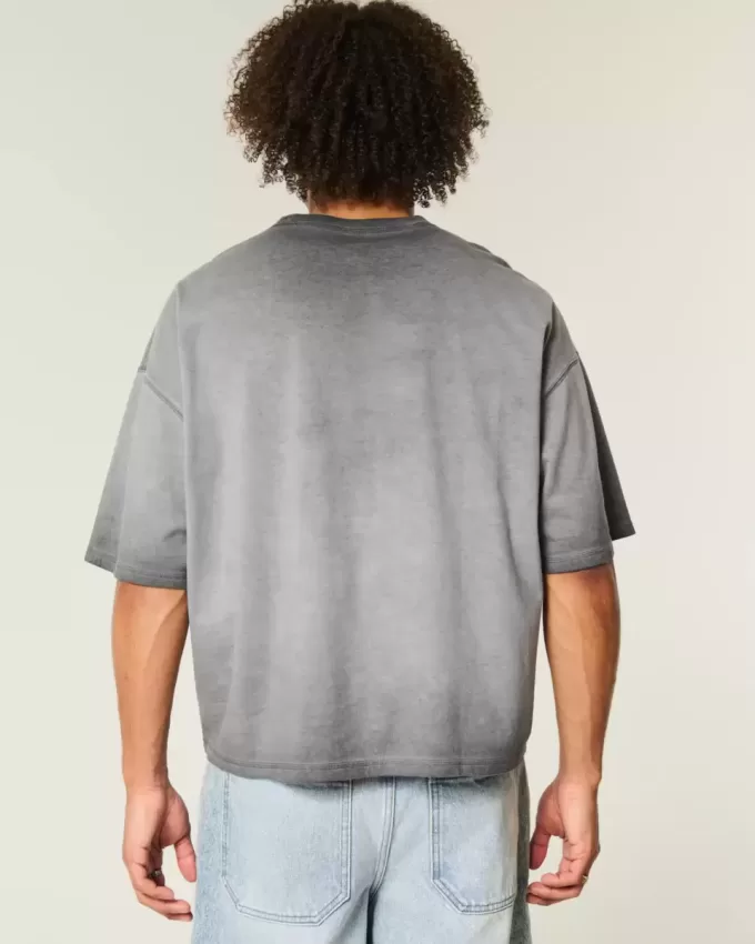Tricou Washed Baggy Crop Crew Tricou Washed Baggy Crop Crew