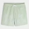 Trunchi de baie brodat de volei la jumătatea coapsei