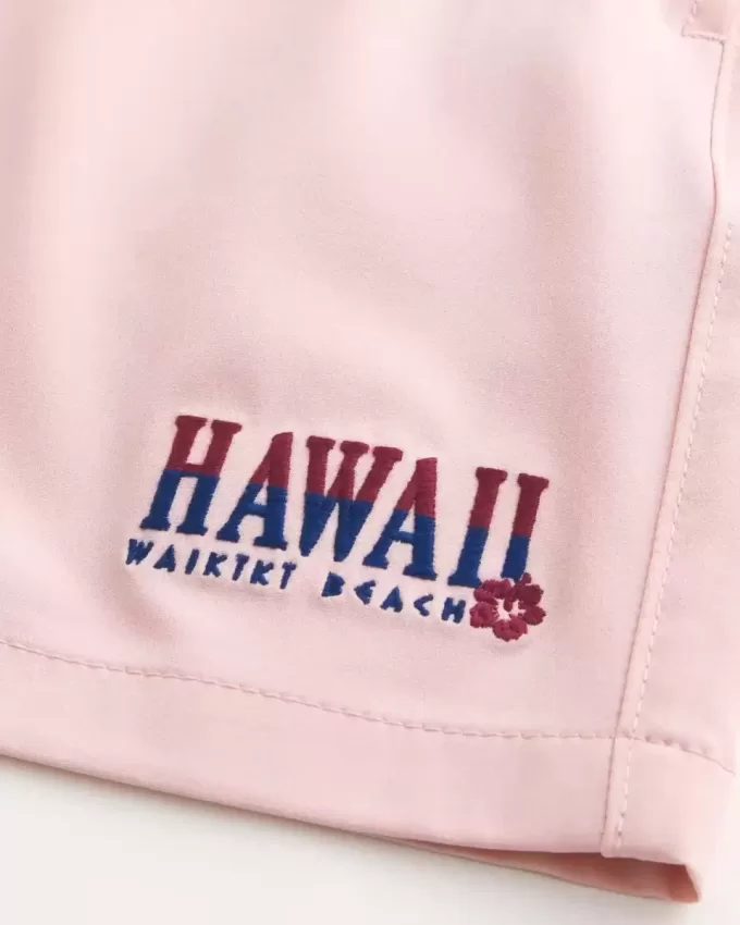 Trunchi de baie Hawaii Graphic pentru volei la mijlocul coapsei Trunchi de baie Hawaii Graphic pentru volei la mijlocul coapsei