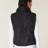 Vestă pufă cu model cu fundă