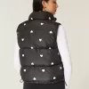 Vestă pufă cu model de inimă Vestă pufă cu model de inimă