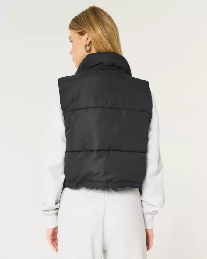 Vestă puf mini cu fermoar Vestă puf mini cu fermoar